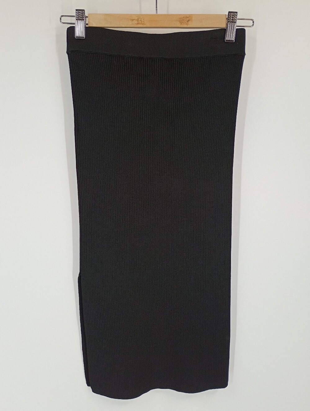 DKNY Ribbed Split Bodycon Skirt - Picture 3 of 5